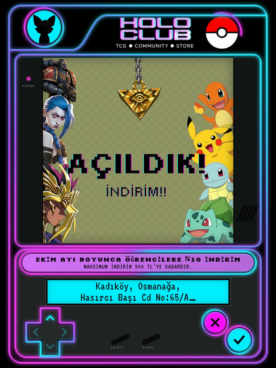 Açıldık!